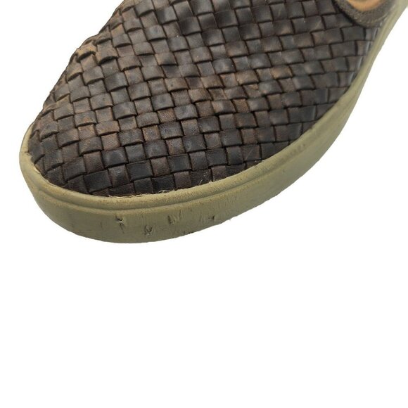 Olukai Lae'ahi Lauhala Brown Leather Slip-On Loafer Shoes 10486 Men’s Size 10 US - Picture 3 of 11